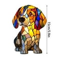 thumbnail image 3 of Handmade Resin Dog Night Light, 8 Breed Choices (Bulldog, Pug, Corgi, Dachshund), Stained Glass Style Table Lamp, Unique Gift for Dog Lovers, 6 Inch, 3 of 3