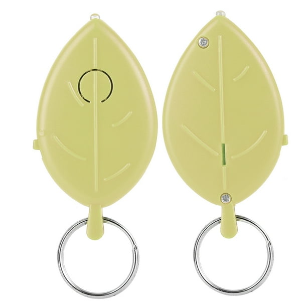 Tracer Whistle Control De Voz Buscador De Llaves Anti Pérdida Llavero Localizador Tracer Forma De Hoja Amarillo