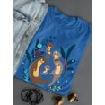 thumbnail image 3 of Image Conscious Otter Family T-Shirt Womens -Jay Fleck Designs, Female Regular Fit, 3 of 4