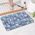 thumbnail image 4 of Dog with Woof and Bark Bathroom Rugs Mat,Non Slip Microfiber Bathroom Rug,Rubber Backing,Soft Bathroom Mats for Bathroom Floor,Tub and Shower,17x27in(43x68cm), 4 of 5