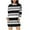 Black #04, variant on Nmnitkp Women's Casual Striped Pullover Hoodie Dress Short Sleeve Fashion Gradient Print Sundress Elegant Tunic Tshirt Dresses Popular Style Dress with Pocket