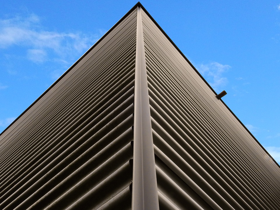 Peel n Stick Poster Of Metal Facade Sheet Corrugated Sheet Building Peel n Stick Poster Of Metal Facade Sheet Corrugated Sheet Building