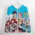 thumbnail image 4 of Fairy Tail Zip Up Hoodies Unisex Realistic 3D Print Sweatshirt Long Sleeve Hooded Jacket Coat M, 4 of 8