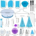thumbnail image 2 of 150pcs Cake Decorating Supplies Set, Cupcake Decorating Kit Baking Equipment Rotating Turntable Stand, Piping Nozzles and Bags, Cake Scrapers, Icing Spatula, 2 of 7