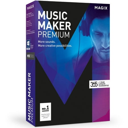 Magix Software ANR006122ESD Magix Music Maker Premium ESD (Digital (Best Music Maker App For Pc)