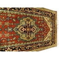thumbnail image 7 of EORC Rust Hand Knotted Wool Traditional Serapi Rug, 2'6 x 12', 7 of 7