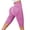 Pink, variant on Elastic High Waist Chafing Gym Shorts, Ladies Soft Quick Drying Casual Running Yoga Shorts Pink XXXXXL