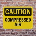 thumbnail image 4 of (2 Pack) Compressed Air OSHA Caution Sign 18 Inch X 12 Inch Indoor / Outdoor Rust-Free Aluminum Metal Signs for Workplace, Workshop, and Construction Site, Made in the USA, 4 of 8