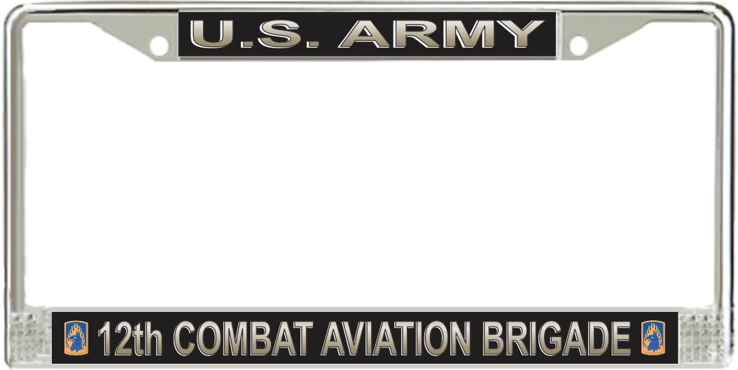 U.S. Army 12th Aviation Brigade License Plate Frame