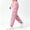 Pink, variant on Sakmal Scrub Pants for Women Fleece Mid Waist Swaeatpants Cargo Elastic Bottom Elastic Loose Hiking Pants Khaki,S