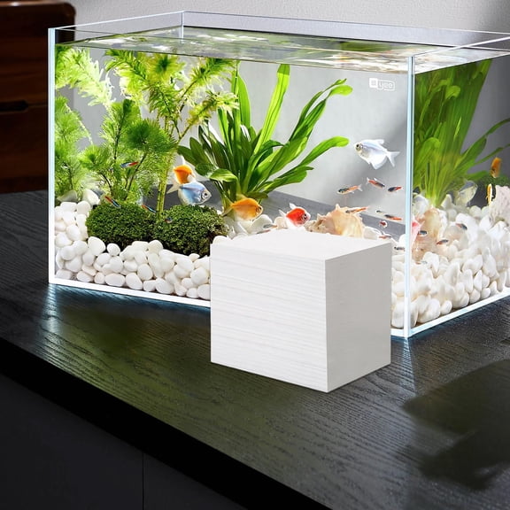 Aquarium Water Clarifying Sheets, Aquarium Filter Media Polishing, Honeycomb Structure Adsorption, Yellow Water Treatment (B)