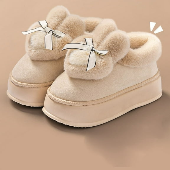 KANG Memory Foam Slip On Shoes For Winter Warm Fleece Lined Indoor Outdoor Slide Mule With Arch Support