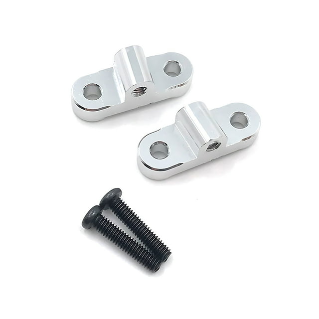 Soporte de eje trasero Ounissouiy 2 uds. para 1/12 WLtoys 12423 12427 12428 Plata