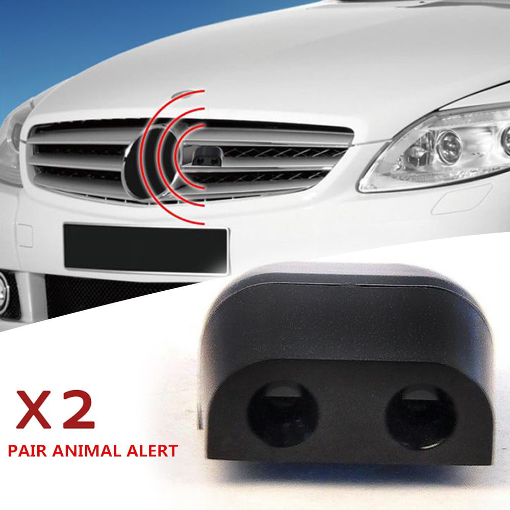 2PC Ultrasonic Deer Warning Whistles Animal Wildlife Alert Device Car Safety New