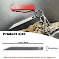 thumbnail image 3 of Mighty Bar Pocket Knife & Bottle Opener, Heavy Duty Stainless Steel Keychain Edc Multitool, Pry Bar For Everyday Carry Portable Keychain Multi-Tool With Bottle Opener Function, 3 of 5
