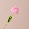 thumbnail image 1 of Tulipán artificial de crochet terminado a mano Flor de loto holandesa, 1 of 6