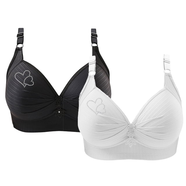 Hoshose 2PC Plus Size Push Up Bras for Women Underwire Support BC Cup Bras