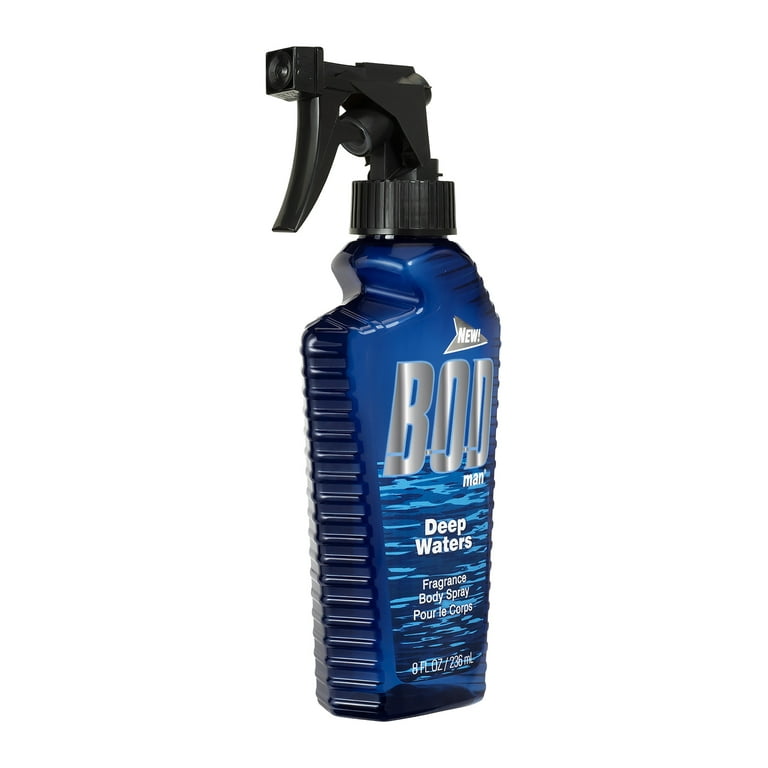 BOD Man Deep Waters Body Spray for Men 8 Oz Walmart