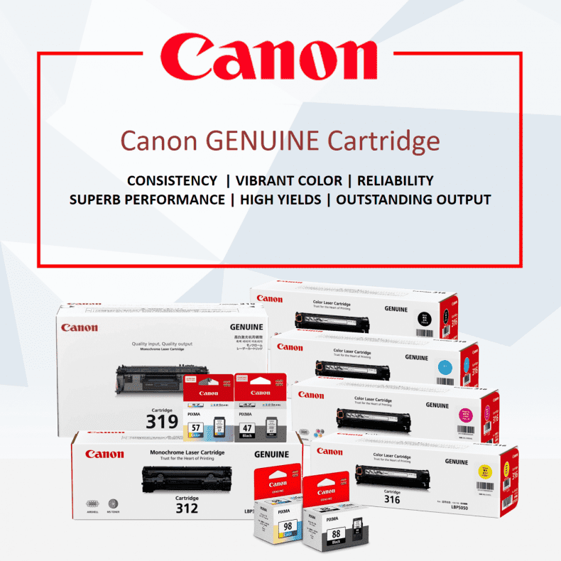 Genuine Canon PIXMA TR4720 Ink (Black & Tricolor) OEM for Canon TR4720 Printers (Standard Yield)
