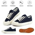 thumbnail image 2 of JENN ARDOR Women's Lace Up Sneakers Comfort Low Top Lightweight Canvas Fashion Casual Shoes Tennis Flats, 2 of 8
