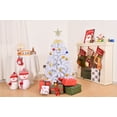 thumbnail image 6 of Zimtown 4 FT Pre-lit Artificial Christmas Tree, Hinged Xmas Pine Tree with 346 Branch Tips, 140 Lights and Remote Control for Holiday Party Office Home, White, 6 of 8
