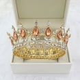 thumbnail image 1 of Nvzi Tiara de boda para novia, diadema de princesa, corona de novia, joyería para el cabello con diamantes de imitación de cristal,graduación, boda, fiesta de disfraces (H), 1 of 4