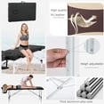 thumbnail image 3 of BestMassage 73 Inch 2 Fold Massage Bed Spa Bed Aluminium Height Adjustable,Black, 3 of 7