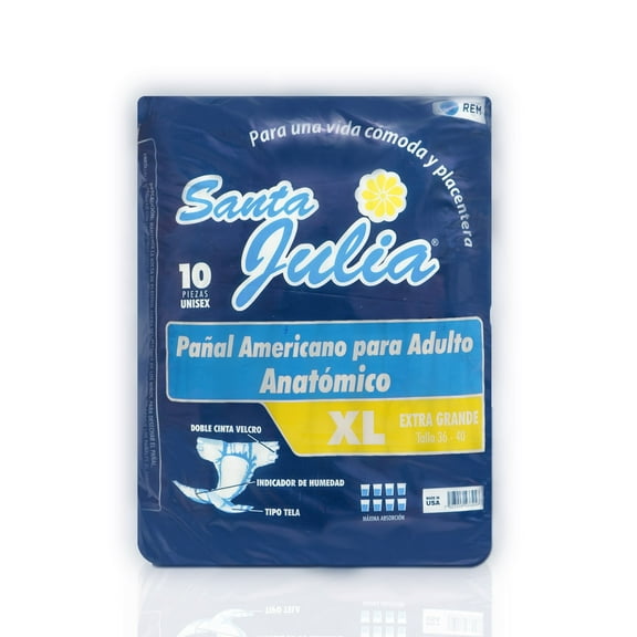 Pañales Para Adulto Santa Julia Extra Grande Caja 80 Pzs