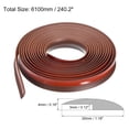 thumbnail image 2 of Unique Bargains Floor Transition Strip 20Ft 6.1 Meter Self Adhesive for Height 3mm Dark Brown, 2 of 6