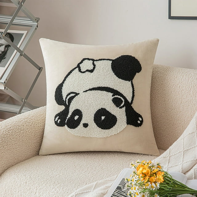 Pillowcase Pandas Sofa Pillowcase Living Room Sofa Cushion Home Decoration