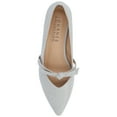 thumbnail image 5 of Journee Womens Cait Textured Material Slip On Mary Jane Flats, Widths Available, 5 of 10