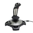 thumbnail image 1 of Flight Simulator Joystick Controller, 12 Programmable Buttons Gaming Flight Stick USB Wired Adjustable Vibration Strength Strong Suction Cup  for Various Games, 1 of 7