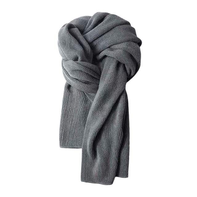 Bufanda de invierno Gris oscuro Soledad para hombres y mujeres