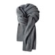 thumbnail image 2 of 2 bufandas largas informales a la moda para mujeres, hombres y adultos, Unisex, cómodas, deportivas, para acampar, otoño, cuello, chales cálidos gris oscuro gris claro Soledad bufanda de invierno, 2 of 10