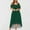 Green, variant on Ichaunyi Summer Dresses Fashion Women Summer Casual Short Sleeve Off The Shoulder Solid Color Dress