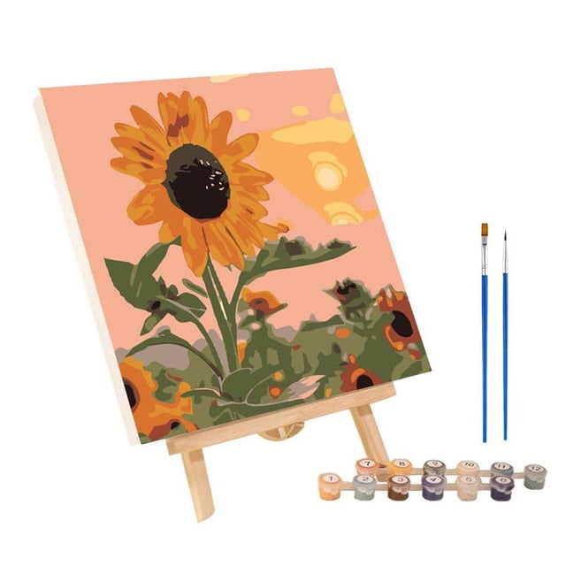 DIY Digital Oil Paint Canvas Painting By Number With Frame
