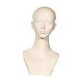 thumbnail image 4 of Cabeza de maniquí femenino con perchero para sombreros, circunferencia de 54 cm, soporte profesional para exhibición de pelucas. sin maquillaje, 4 of 8