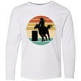 thumbnail image 3 of Inktastic Rodeo Barrel Racing Cowgirl Long Sleeve Youth T-Shirt, 3 of 5