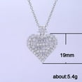 thumbnail image 3 of SEPARQI Elegant Fine Zircon 925 Jewelry Sterling Silver Cubic Zirconia Pendant Necklace For Lady For Women For Jewelry Everyday Wear For Casual Wear With Gift Box, 3 of 3