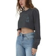 thumbnail image 4 of Amazhiyu Women's Printed Pullover Cropped Sweatshirt Crew Neck Long Sleeve Crop Tops, 4 of 14