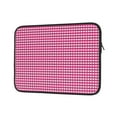 thumbnail image 2 of Bingfone Pink Gingham Laptop Sleeve Case 13 Inch, 360° Protective Computer Carrying Bag, 2 of 9