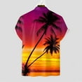 thumbnail image 3 of Camisas Hawaianas Para Hombre Camiseta de moda de verano para hombre, camisa con estampado de playa de ocio junto al mar, blusa elegante con botones, Top informal (X, XL), 3 of 4