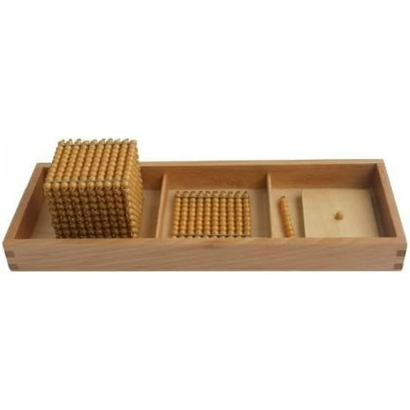 Montessori Introduction to Decimal Quantity with Tray