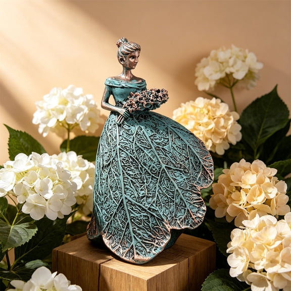 Outdoor Fairy Garden, Garden Sculpture, Resin Figurine, 10 in Tall, Wonderland Like Garden Decoration Fairy, Outdoor Yard Decor, Patio Decorations Outdoor, Front Yard Decorations