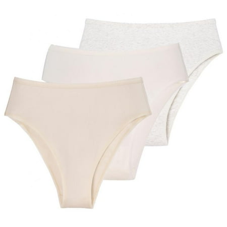 

Women s Half Wrapped Hip Solid Color Briefs Cotton Comfortable Large Size High Waisted Moisture-Wicking Full Coverage Panties S-XXL(3-Packs)