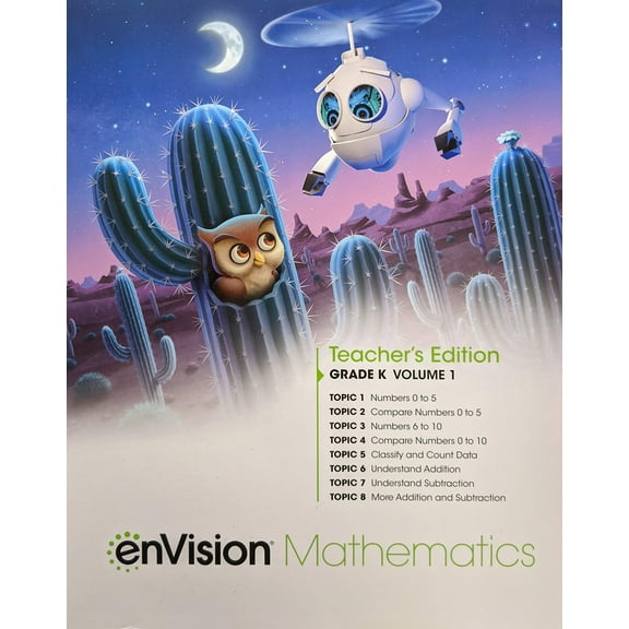 enVision Mathematics 2020 National Teacher Edition Grade K Volume 1, c. 2020, 9780134953816, 0134953819
