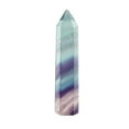 thumbnail image 5 of Colorful Natural Fluorite Quartz Crystal Wand Point Stone Gifts Healing A4A9, 5 of 10