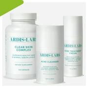 The Ardis Acne System - Clear Skin Complex, Acne Cleanser, Treatment Cream - (3 Piece Kit / 1 Month Supply)