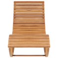 thumbnail image 2 of vidaXL Rocking Sun Lounger with Cushion Solid Teak Wood, 2 of 5