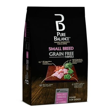 Pure Balance Grain-Free Small Breed Chicken & Garden Vegetables Dry Dog Food, 4 lb